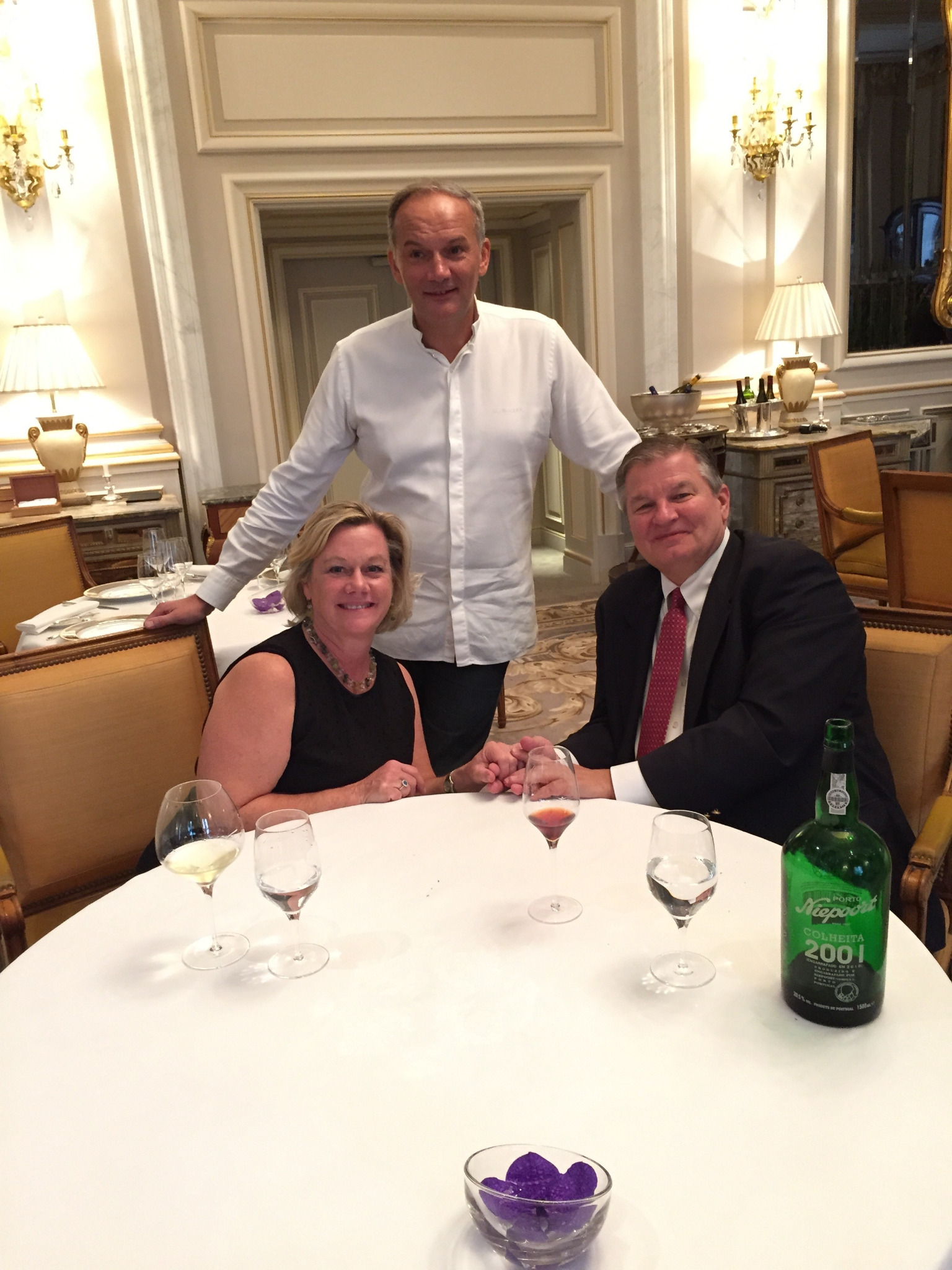 Gary and Rachel at Le George V in Paris